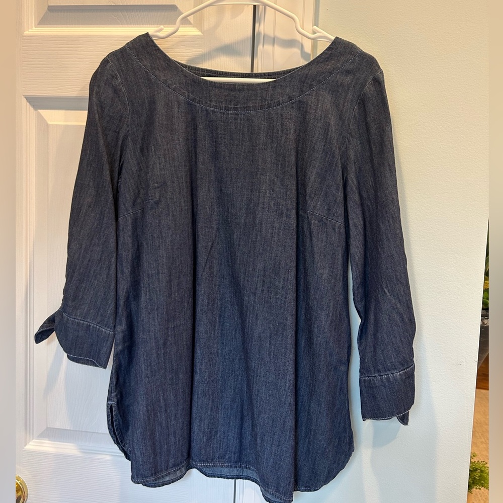 Talbots denim top
